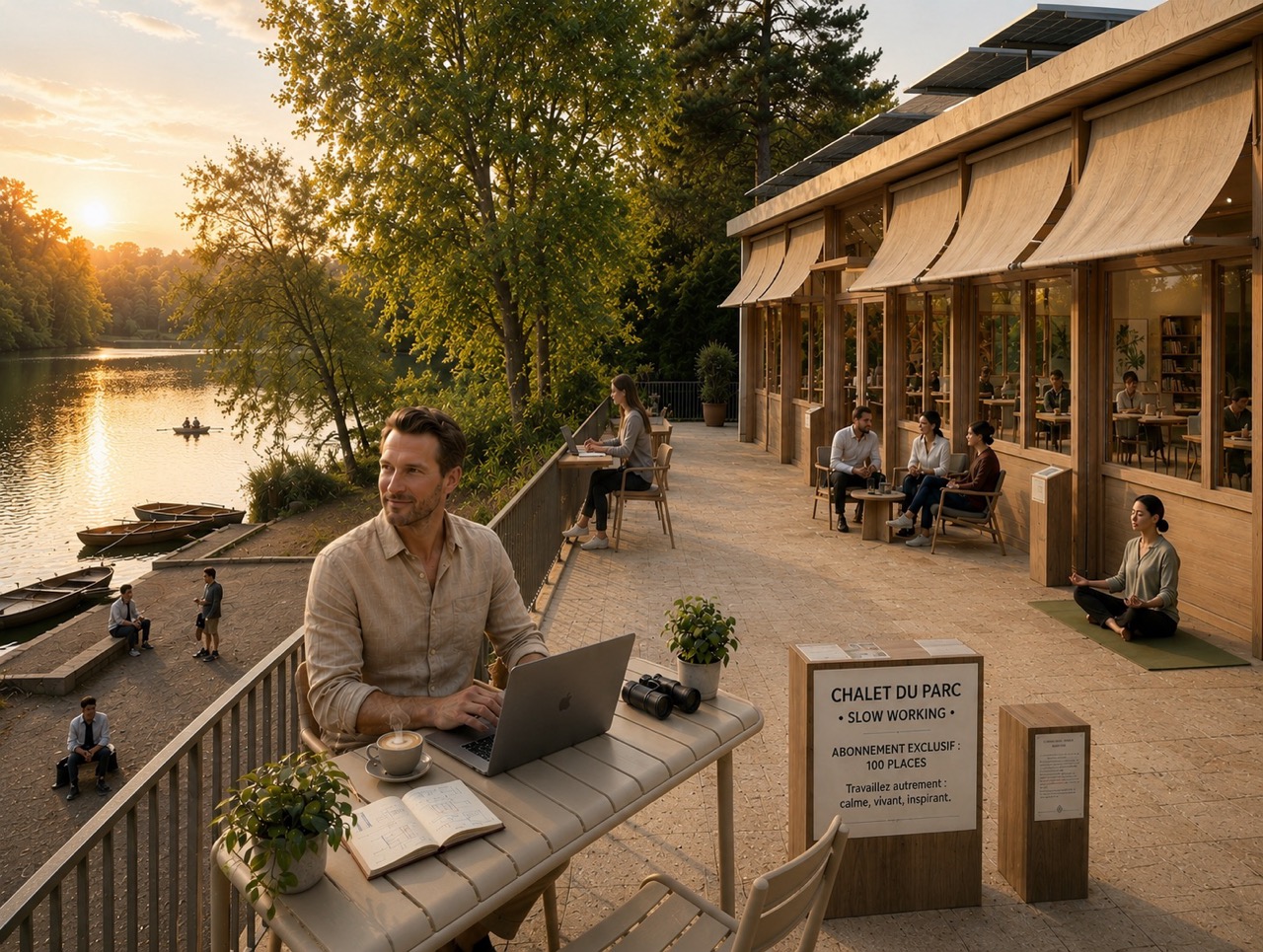 Espace Slow Working au Chalet du Parc — coworking en plein air Lyon 6
